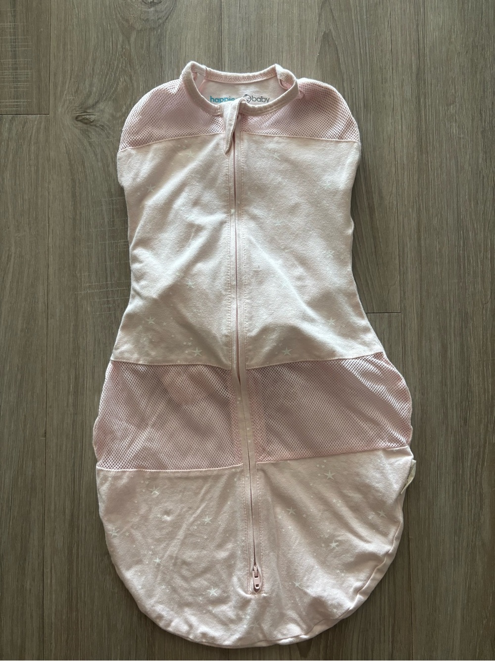Happiest Baby Pink Star Baby Swaddle Sack size Medium